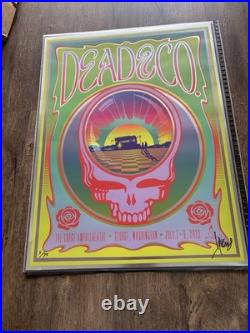 DEAD & COMPANY FOIL POSTER THE GORGE JULY 7 & 8 2023. Numbered 5 of 75. Signed