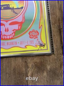 DEAD & COMPANY FOIL POSTER THE GORGE JULY 7 & 8 2023. Numbered 5 of 75. Signed