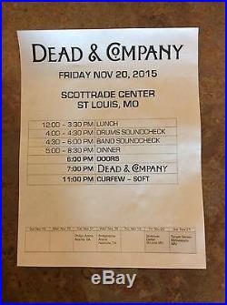 DEAD&COMPANY PRINT 11/20/15 ST. LOUIS, MO. With extra Bonus