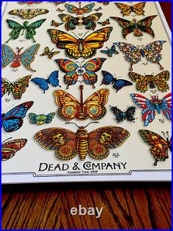 DEAD & COMPANY poster 2019 Concert VIP Tour EMEK Print Butterfly Low # 126