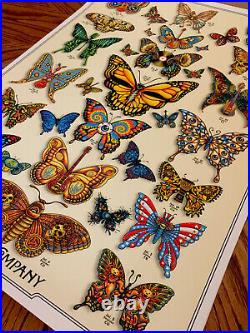 DEAD & COMPANY poster 2019 Concert VIP Tour EMEK Print Butterfly Low # 90