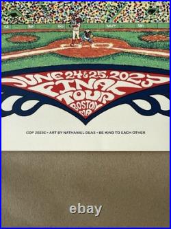 DEAD & Company Poster # 424 6/ 24 & 25/2023 Fenway Boston Final Tour
