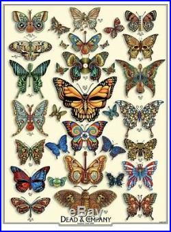 DEAD and COMPANY 2019 VIP Summer Tour BUTTERFLY Poster Signed by Artist