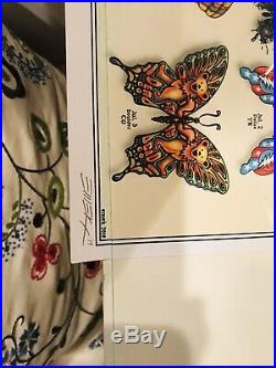 DEAD and COMPANY 2019 VIP Summer Tour BUTTERFLY Poster Signed by Artist LIMITED