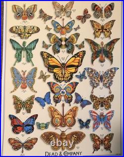 DEAD and COMPANY VIP POSTER 2019 Tour BUTTERFLY EMEK S/N Butterflies Bob Weir