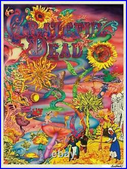 Dan Herwitt Grateful Dead Grateful Grown Poster Sunflowerform S/N xx/300 Garcia