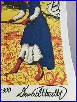 Dan Herwitt Grateful Dead Grateful Grown Poster Sunflowerform S/N xx/300 Garcia