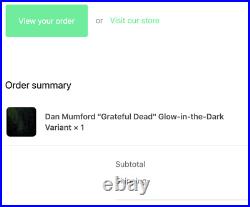 Dan Mumford Grateful Dead Glow in the Dark Variant Poster BNG x/25 IN HAND