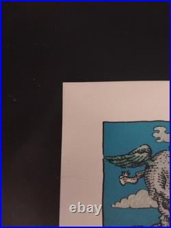 David Welker Grateful Dead Jerry Garcia Ramble On Rose Green Variant #/250 18x24