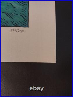 David Welker Grateful Dead Jerry Garcia Ramble On Rose Green Variant #/250 18x24