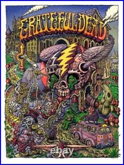 David Welker Grateful Dead Poster LE #/550 Screen Print Dead & Co Jerry Garcia
