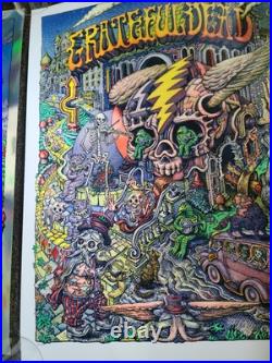 David Welker Grateful Dead Print SET Matching Numbered Edition Jerry Garcia