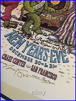 Dead And COMPANY Poster San Fransisco CA New Years Spusta Signed #ed /750 Rare