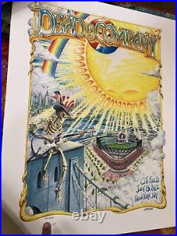 Dead And COMPANY UNCUT POSTER Citi Field NY Citifield AJ Masthay 7/14 15/22 22