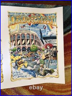 Dead And COMPANY UNCUT POSTER Citi Field NY Citifield AJ Masthay 7/14 15/22 22