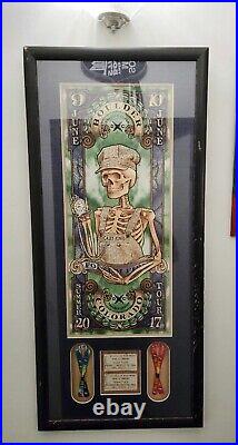 Dead And Company 2017 Framed Poster WithTickets And Wristbands