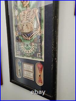 Dead And Company 2017 Framed Poster WithTickets And Wristbands