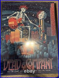 Dead And Company 2023 Dallas TX Poster Shawn Ryan Grateful Dead