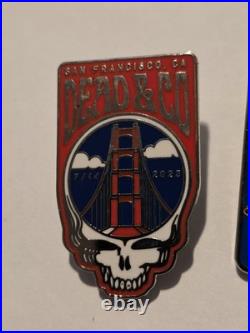 Dead And Company 2023 San Francisco 7/14.7/15.7/16 Official Pin Set
