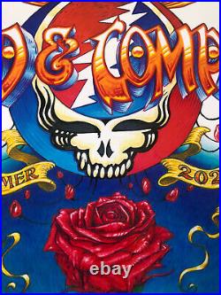 Dead And Company 2023 Setlist Tour Poster 24x 36 A. J. Masthay #1585/1700 Rare