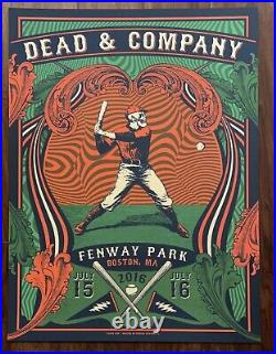 Dead And Company Boston MA Fenway Park 2016 Official Concert Show Poster Signed