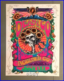 Dead And Company Boulder Colorado 2023 Official 1st Edition Numbered Poster Mint