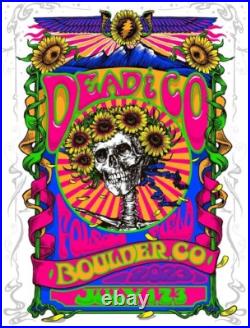 Dead And Company Boulder Colorado 2023 Official 1st Edition Numbered Poster Mint