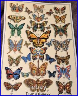 Dead And Company Butterfly Poster S/n Dead And Company Butterfly Poster S/n