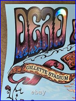 Dead And Company Concert Poster 2019 Foxboro MA Signed By Artist Mike DuBois