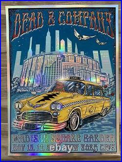 Dead And Company Foil Concert Poster 2017 MSG NY Signed By Artist Mike DuBois