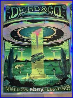 Dead And Company Mazza Foil Poster SET Las Vegas San Francisco GD60 Sphere