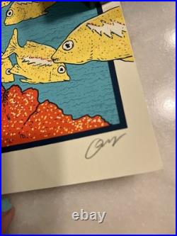Dead & And Company Playing In The Sand Mexico 2020 Signed Diver Poster S/n #/875