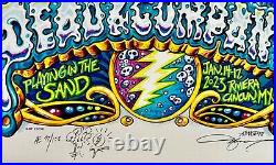 Dead And Company Poster Ae Playing In The Sand 2023 Mexico Aj Masthay Signed