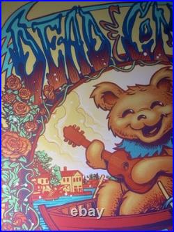 Dead And Company Poster MUNK ONE 2023 Saratoga Springs NY 743/1500 Dancing Bear