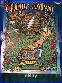 Dead And Company Poster Mike Dubois AJ Masthay June 14-15, 2019 OFFICAL FOIL