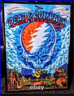 Dead And Company Poster Wrigley 9/17-18/21 Chicago Bob Weir ArtistJames Flames