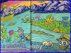 Dead And Company RAINBOW FOIL Gorge 2023 2 Poster AP SET BOTH NIGHTS S/N #300