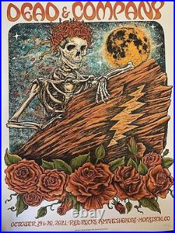 Dead And Company Red Rocks Event Poster 2021