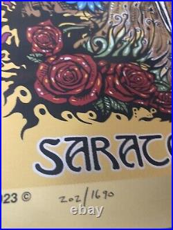 Dead And Company Saratoga springs Foil poster 202/1690. Mike Dubois. LOOK