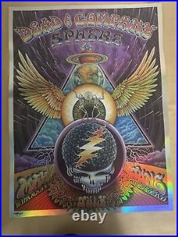 Dead And Company Sphere Run Emek Foil Variant Poster xxx/435 Las Vegas &