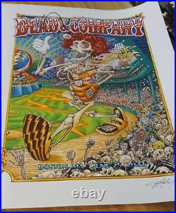 Dead And Company Uncut Fenway Poster 2023 Aj Masthay Grateful Dead