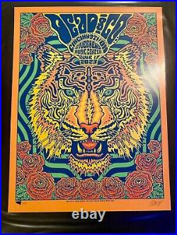 Dead And Company VIP Cincinnati, Tiger Poster AP SIGNED & Numbered, Mint/NM
