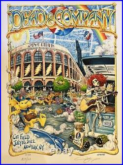 Dead And Company Very Rare Ap Autographed Concert Poster New York 2022 #25/180