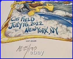 Dead And Company Very Rare Ap Autographed Concert Poster New York 2022 #25/180