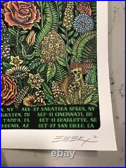 Dead And Company Vip Tour Poster 2021 Signed & Numbered By Emek