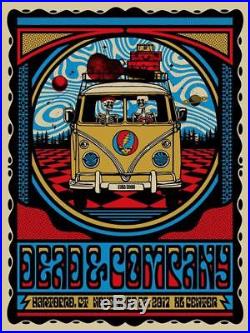 Dead And & Company Vw Bus Poster Hartford Signed Hand #/550 11/22/17 Soldout