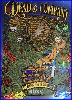 Dead And & Company Wrigley Field Chicago June 2019 Masthay Dubois Foil Signed/ #
