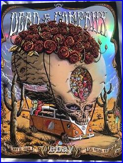 Dead And company Las Vegas Sphere FOIL Poster 1st Show Neal Williams 130/285