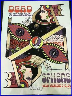 Dead And company Las Vegas Sphere Poster 7/6/24 75/830 July 4th Weekend