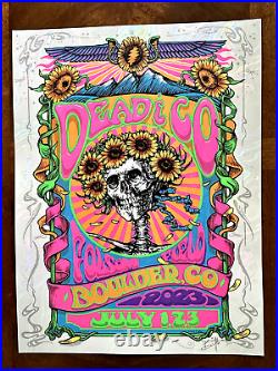 Dead & Co Boulder Co 2023 Original Silkscreen Concert Poster Biffle Lava